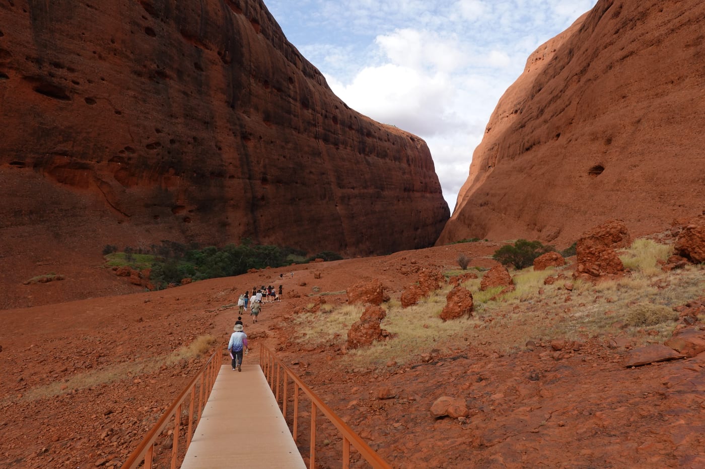 Stairs and trail leading into the Valley of the Winds.