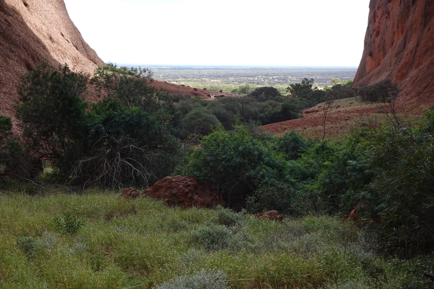 View from the Valley of the Winds toward the plain.