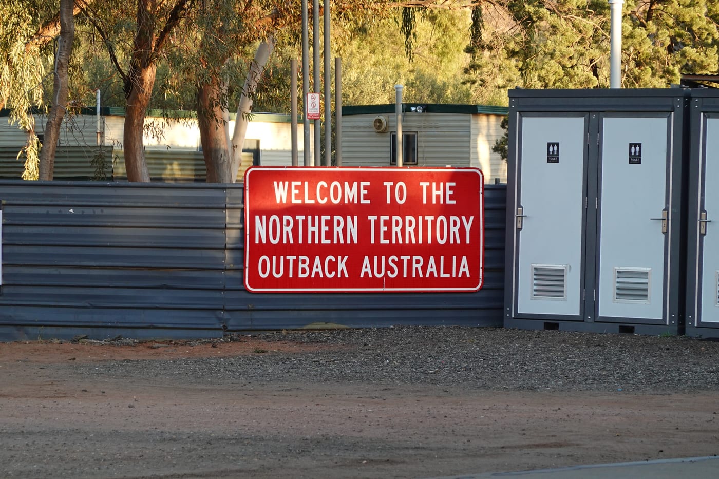 Welcome to the Northern Territory sign.