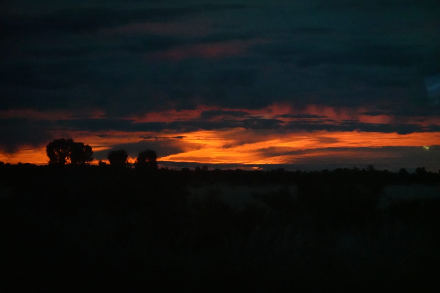 Sunset over the outback.