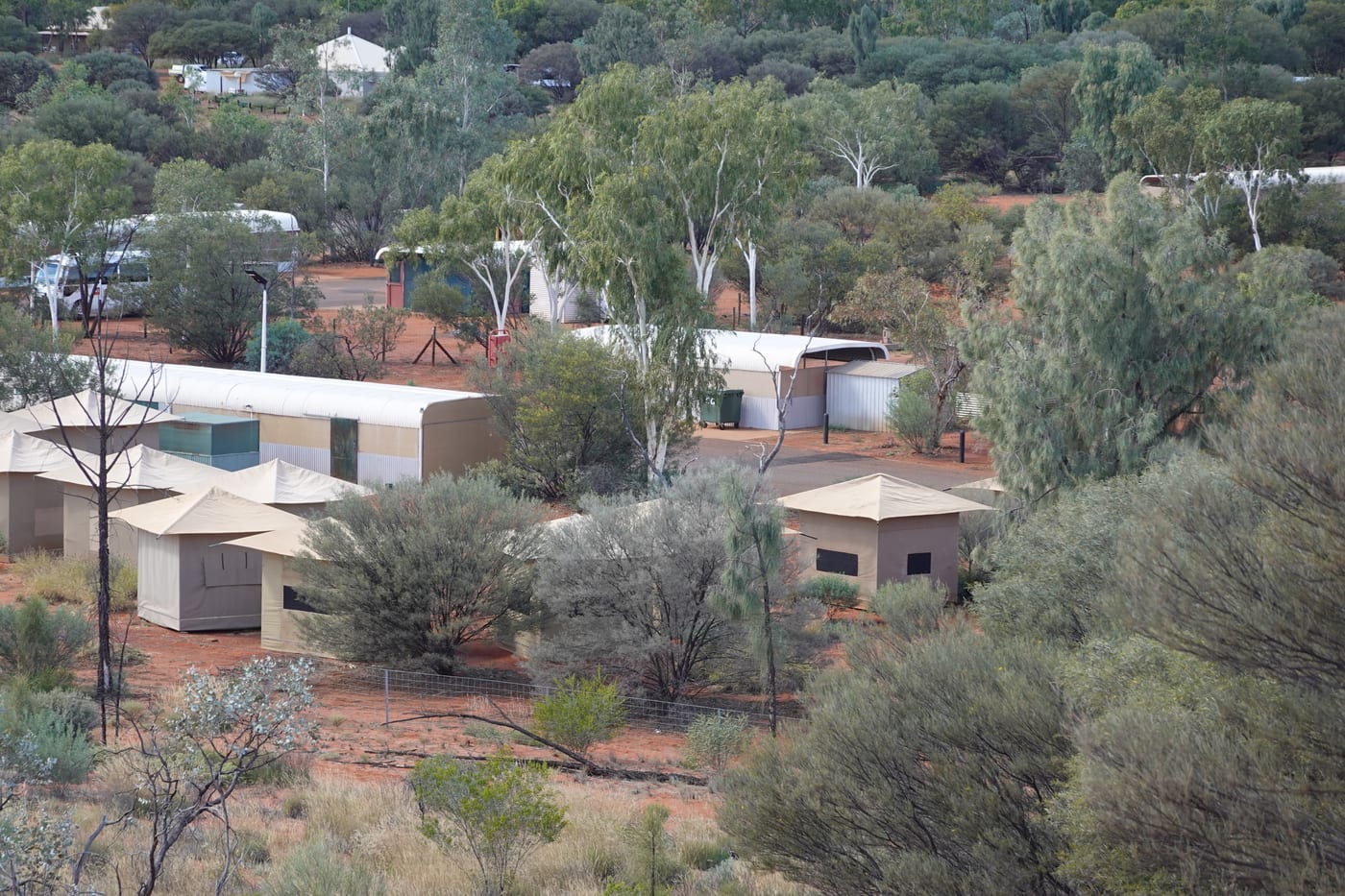 Yulara camp from above.